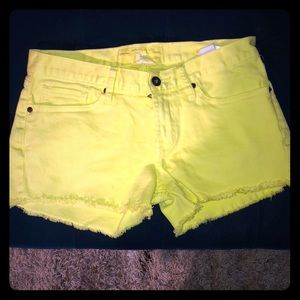 Lucky brand Sunshine yellow shorts
